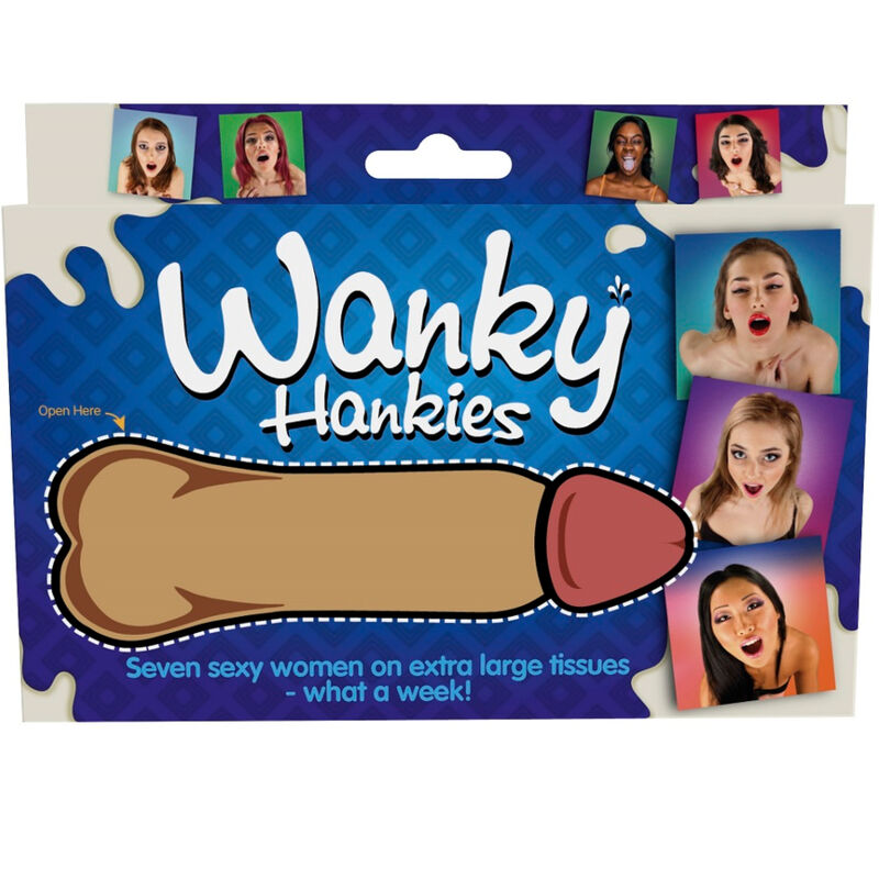 SPENCER & FLEETWOOD - WANKY HANKIES 7 EXTRA LARGE WOMEN'S HANDKERCHIEFS - Amore24
