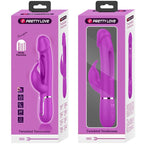 PRETTY LOVE - KAMPAS RABBIT 3 IN 1 MULTIFUNCTION VIBRATOR WITH TONGUE FUCHSIA - Amore24