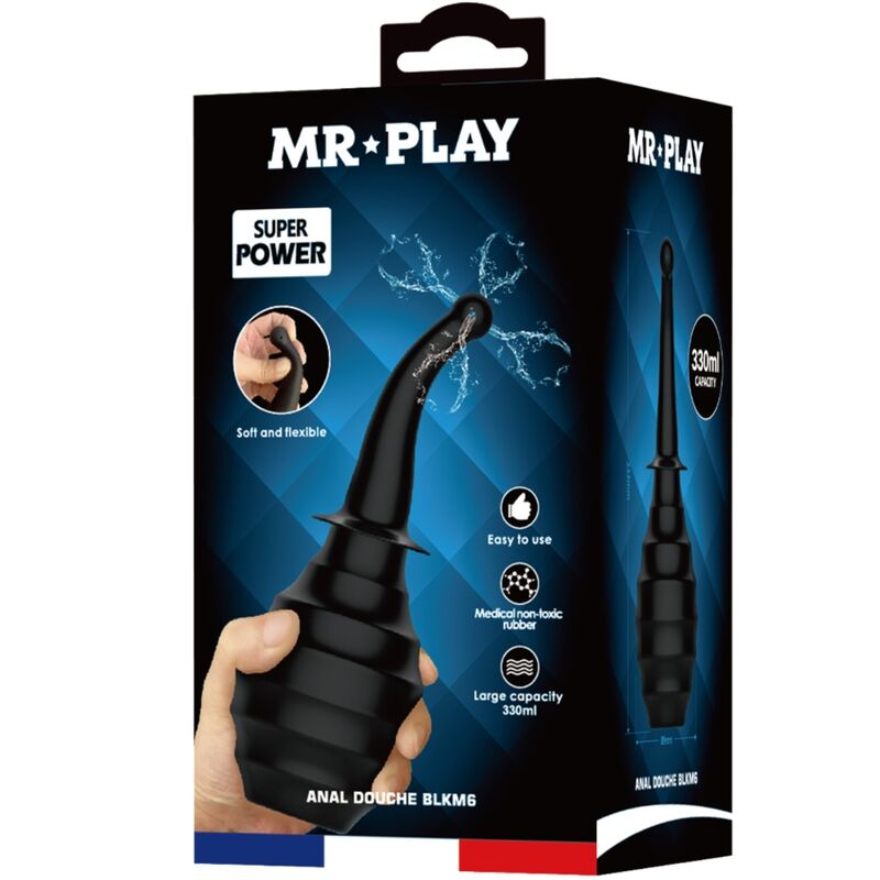 MR PLAY - ANAL DOUCHE BLKM6 SUPER POWER BLACK - Amore24