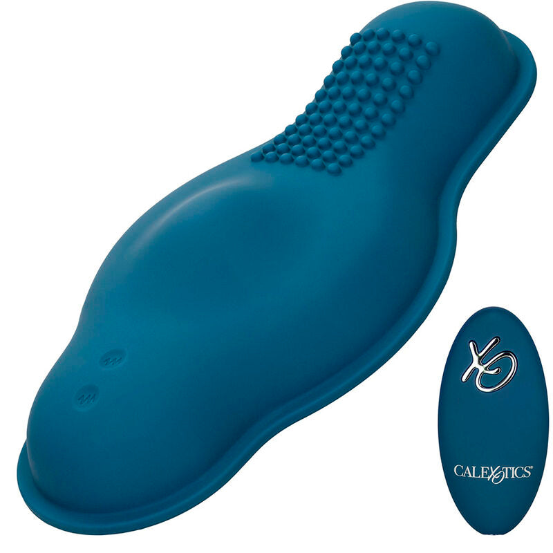CALEXOTICS - RIDER MASSAGER DOUBLE MOTOR REMOTE CONTROL BLUE - Amore24