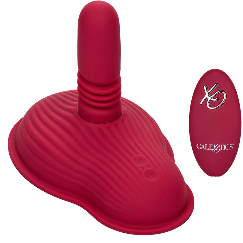 CALEXOTICS - RIDER MASSAGER DOUBLE MOTOR REMOTE CONTROL RED - Amore24