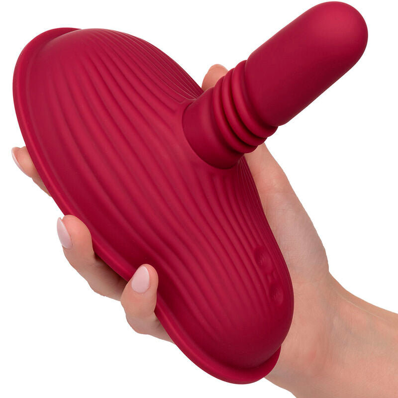 CALEXOTICS - RIDER MASSAGER DOUBLE MOTOR REMOTE CONTROL RED - Amore24