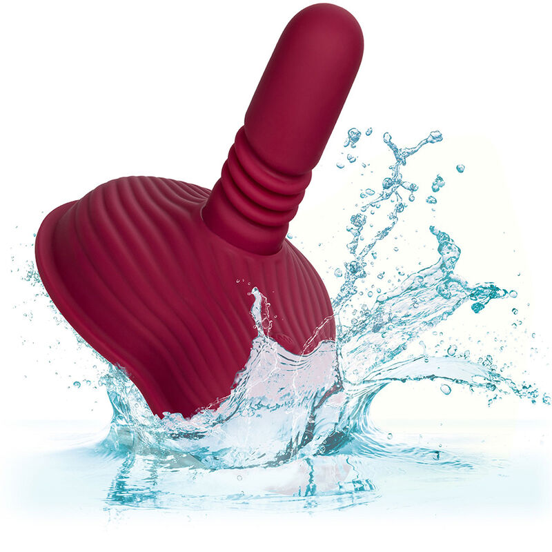 CALEXOTICS - RIDER MASSAGER DOUBLE MOTOR REMOTE CONTROL RED - Amore24