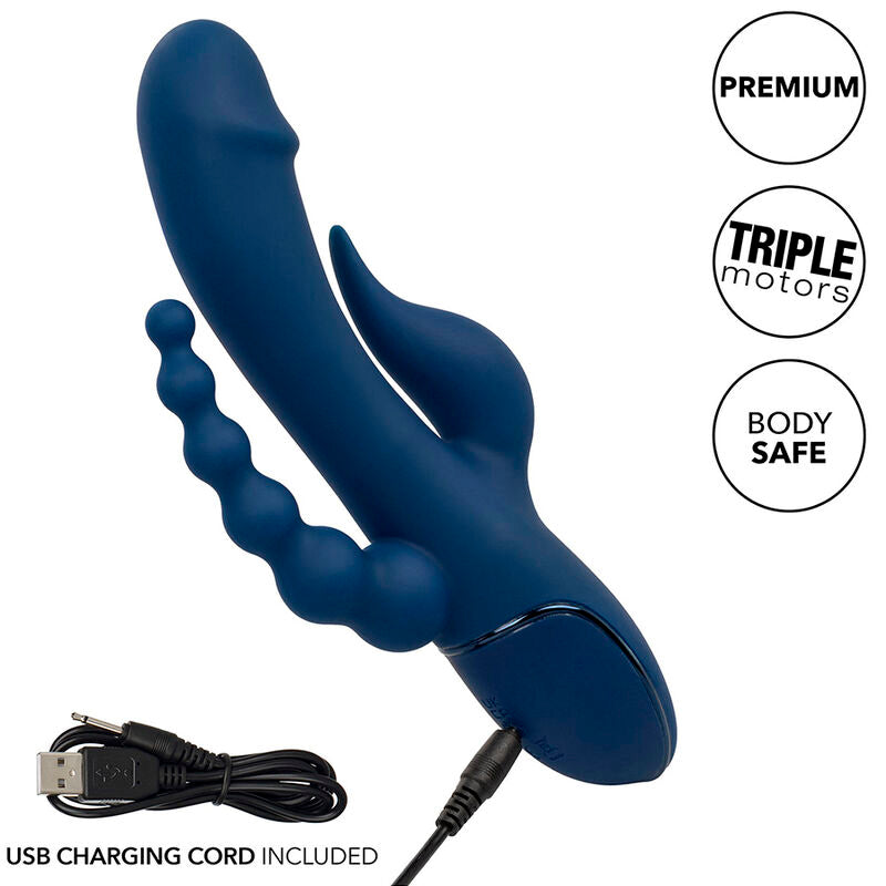 CALEXOTICS - VIBRATOR TRIPLE ORGASM BLUE - Amore24