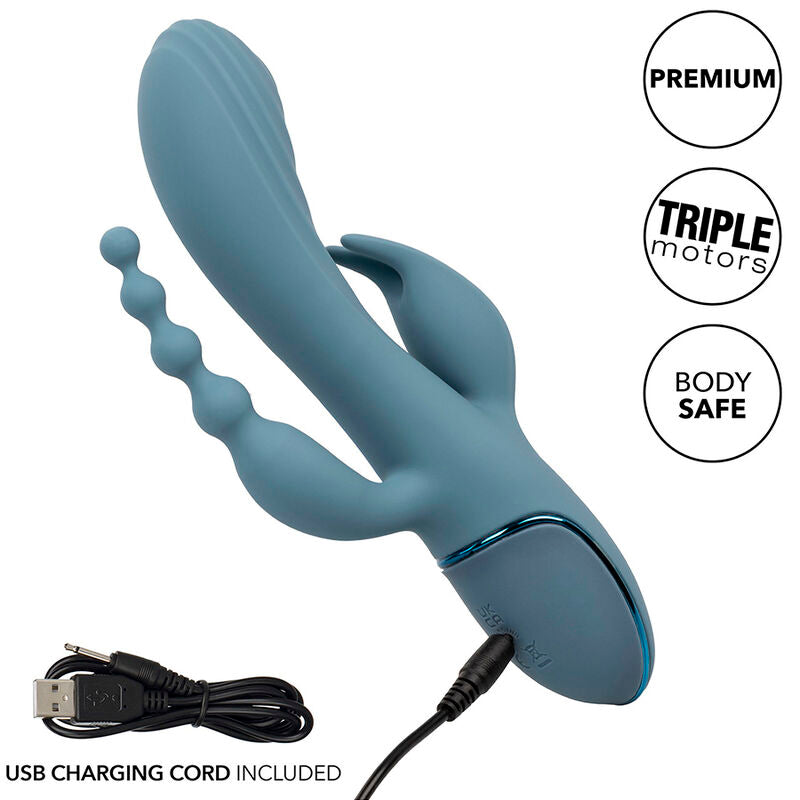 CALEXOTICS - VIBRATOR TRIPLE ECSTASY GREY - Amore24