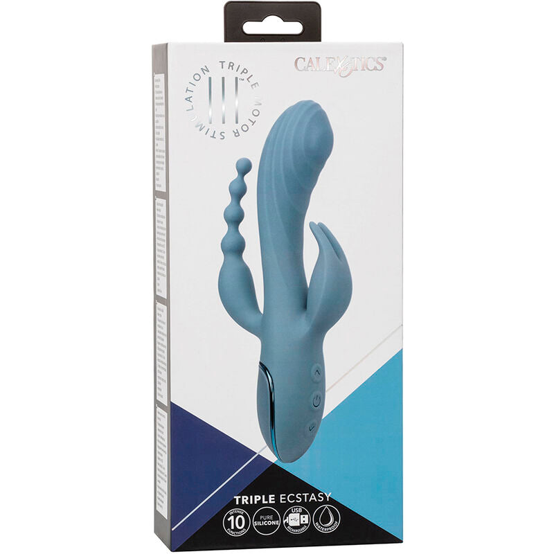 CALEXOTICS - VIBRATOR TRIPLE ECSTASY GREY - Amore24