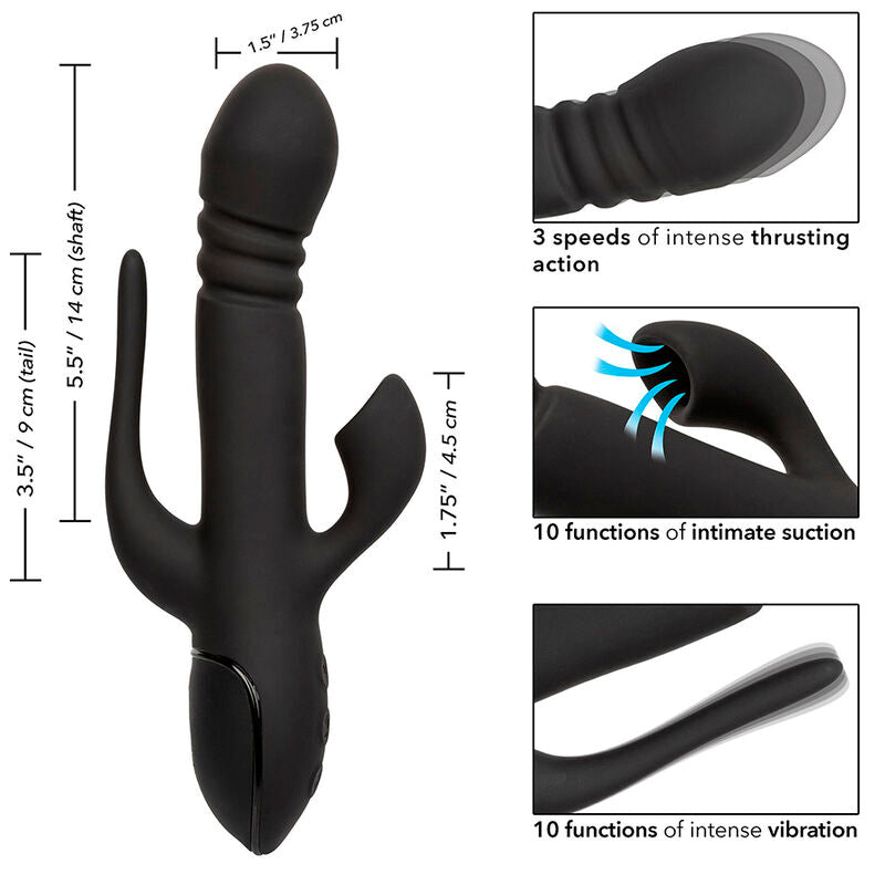 CALEXOTICS - VIBRATOR TRIPLE EUPHORIA BLACK - Amore24
