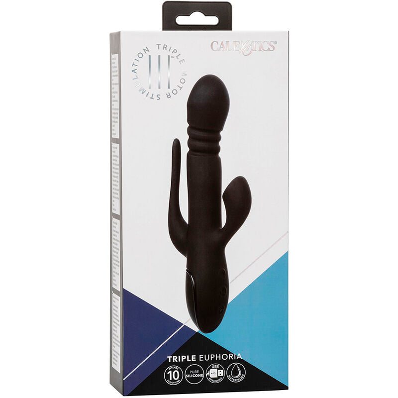 CALEXOTICS - VIBRATOR TRIPLE EUPHORIA BLACK - Amore24
