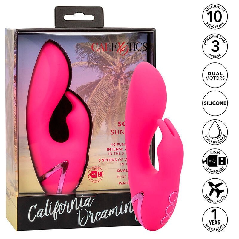 CALEXOTICS - SO. CAL SUNSHINE VIBRATOR RABBIT FUCHSIA BY CALIFORNIA DREAMING - Amore24