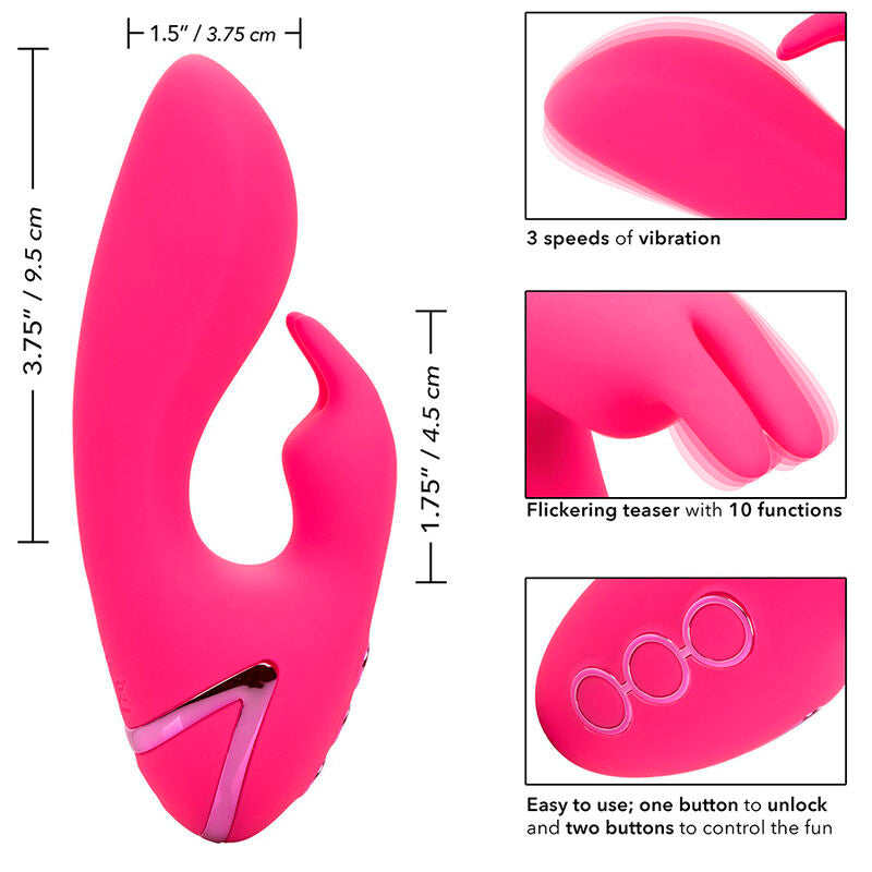 CALEXOTICS - SO. CAL SUNSHINE VIBRATOR RABBIT FUCHSIA BY CALIFORNIA DREAMING - Amore24