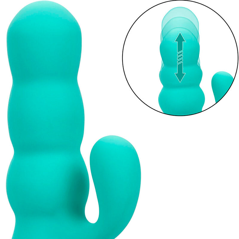 CALEXOTICS - DEL MAR DIVA VIBRATOR RABBIR AQUA GREEN BY CALIFORNIA DREAMING - Amore24