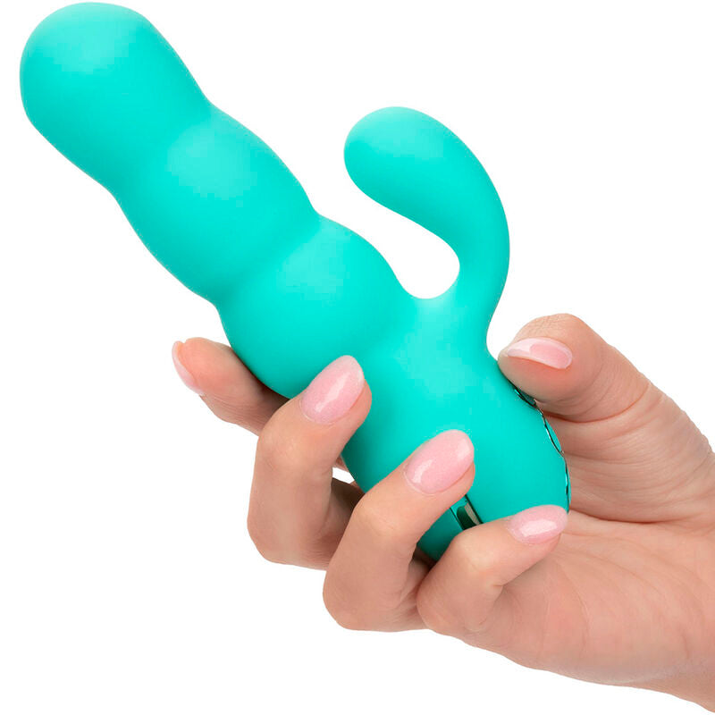 CALEXOTICS - DEL MAR DIVA VIBRATOR RABBIR AQUA GREEN BY CALIFORNIA DREAMING - Amore24