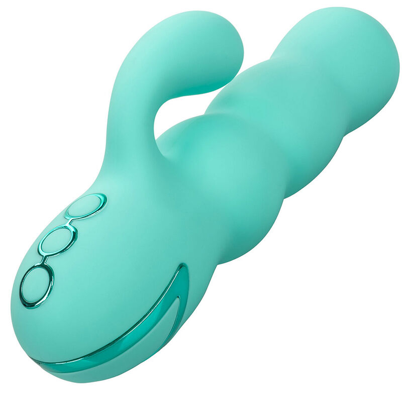 CALEXOTICS - DEL MAR DIVA VIBRATOR RABBIR AQUA GREEN BY CALIFORNIA DREAMING - Amore24