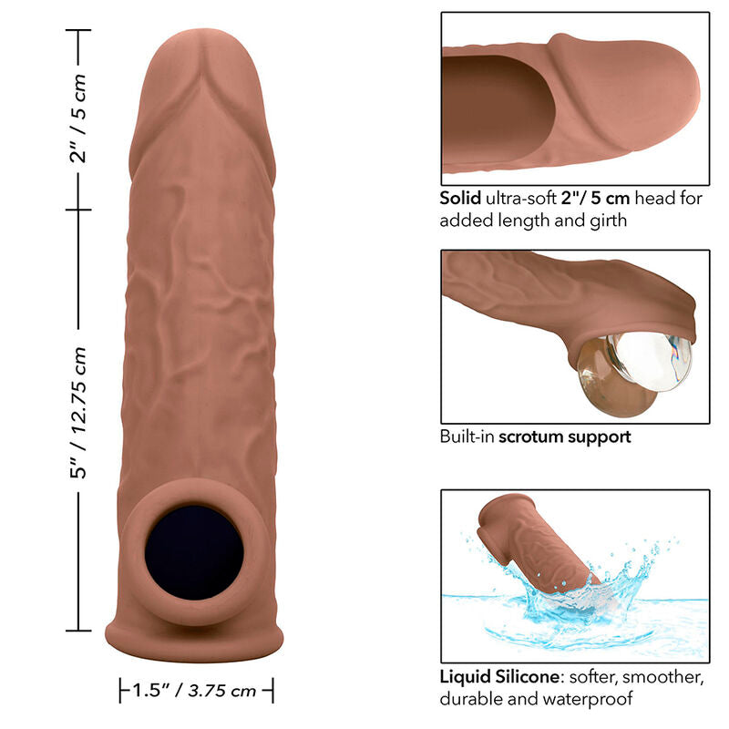 CALEXOTICS - PERFORMANCE MAXX LIFE-LIKE EXTENSION 7 BROWN SKIN - Amore24