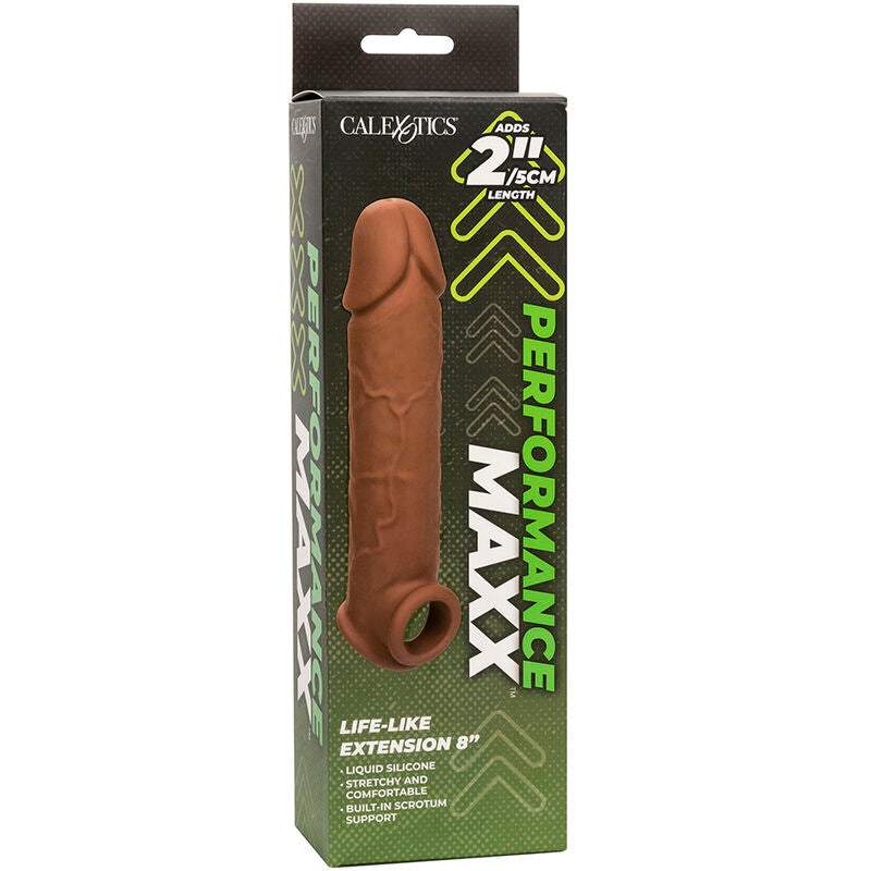 CALEXOTICS - PERFORMANCE MAXX LIFE-LIKE EXTENSION 8 BROWN SKIN - Amore24