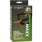 CALEXOTICS - PERFORMANCE MAXX LIFE-LIKE EXTENSION WITH HARNESS BROWN SKIN - Amore24