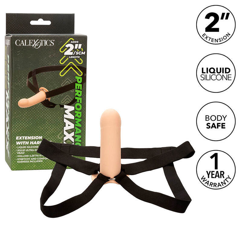 CALEXOTICS - PERFORMANCE MAXX EXTENSION WITH HARNESS LIGHT SKIN - Amore24