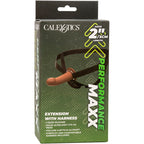 CALEXOTICS - PERFORMANCE MAXX EXTENSION WITH HARNESS BROWN SKIN - Amore24