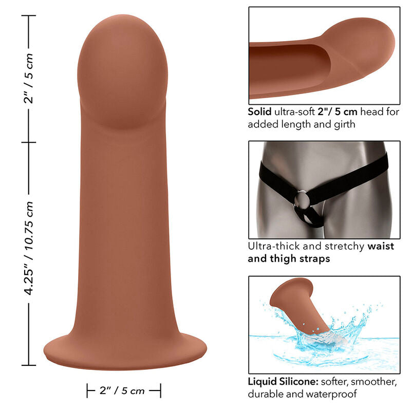 CALEXOTICS - PERFORMANCE MAXX EXTENSION WITH HARNESS BROWN SKIN - Amore24
