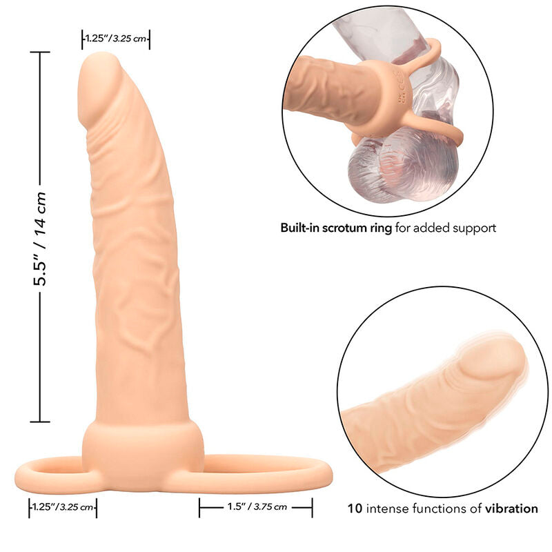 CALEXOTICS - PERFORMANCE MAXX RECHARGABLE DUAL PENETRATOR LIGHT SKIN - Amore24