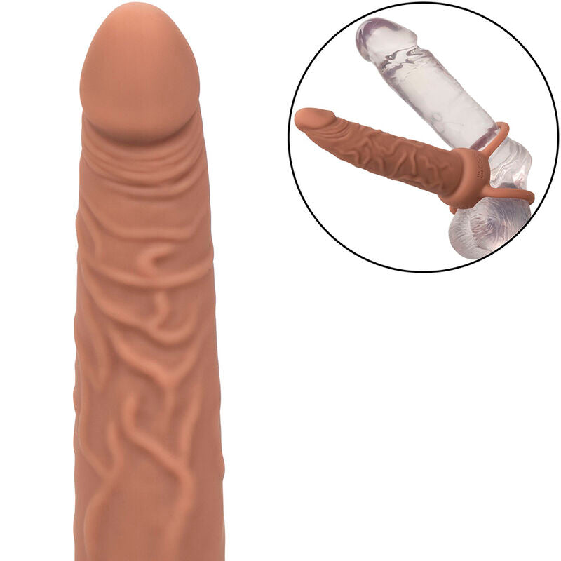 CALEXOTICS - PERFORMANCE MAXX RECHARGABLE DUAL PENETRATOR BROWN SKIN - Amore24