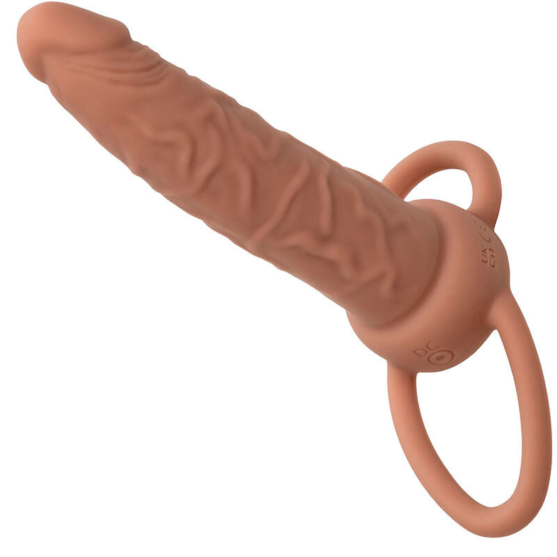 CALEXOTICS - PERFORMANCE MAXX RECHARGABLE DUAL PENETRATOR BROWN SKIN - Amore24