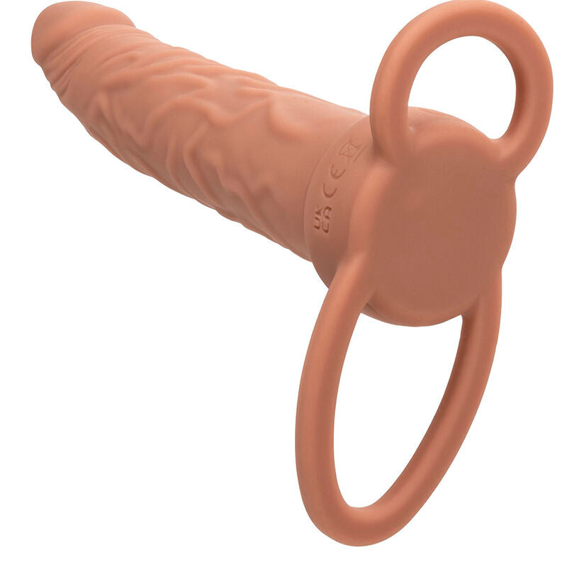 CALEXOTICS - PERFORMANCE MAXX RECHARGABLE DUAL PENETRATOR BROWN SKIN - Amore24