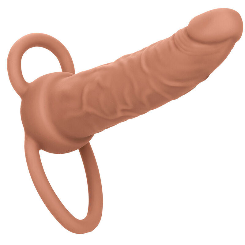 CALEXOTICS - PERFORMANCE MAXX RECHARGABLE DUAL PENETRATOR BROWN SKIN - Amore24