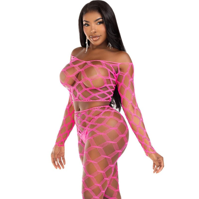 LEG AVENUE - TOP & LEGGINS HARDCORE VIOLET - Amore24