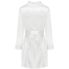 LIVCO CORSETTI FASHION - JACQUELINE LC 90249 DRESSING GOWN + SHIRT + PANTY ECRU S/M - Amore24