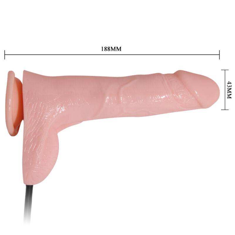 BAILE - INFLATABLE REALISTIC DILDO WITH SUCTION CUP 15 CM - Amore24