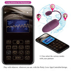 PRETTY LOVE - NYMPH VIBRATING EGG APP CONTROLLED LILA - Amore24