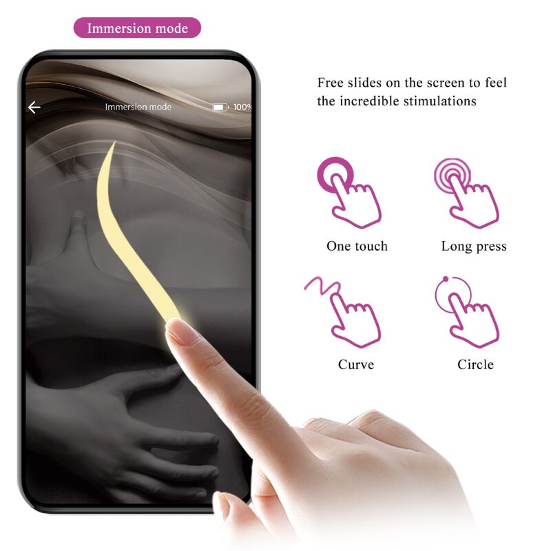 PRETTY LOVE - NYMPH VIBRATING EGG APP CONTROLLED LILA - Amore24