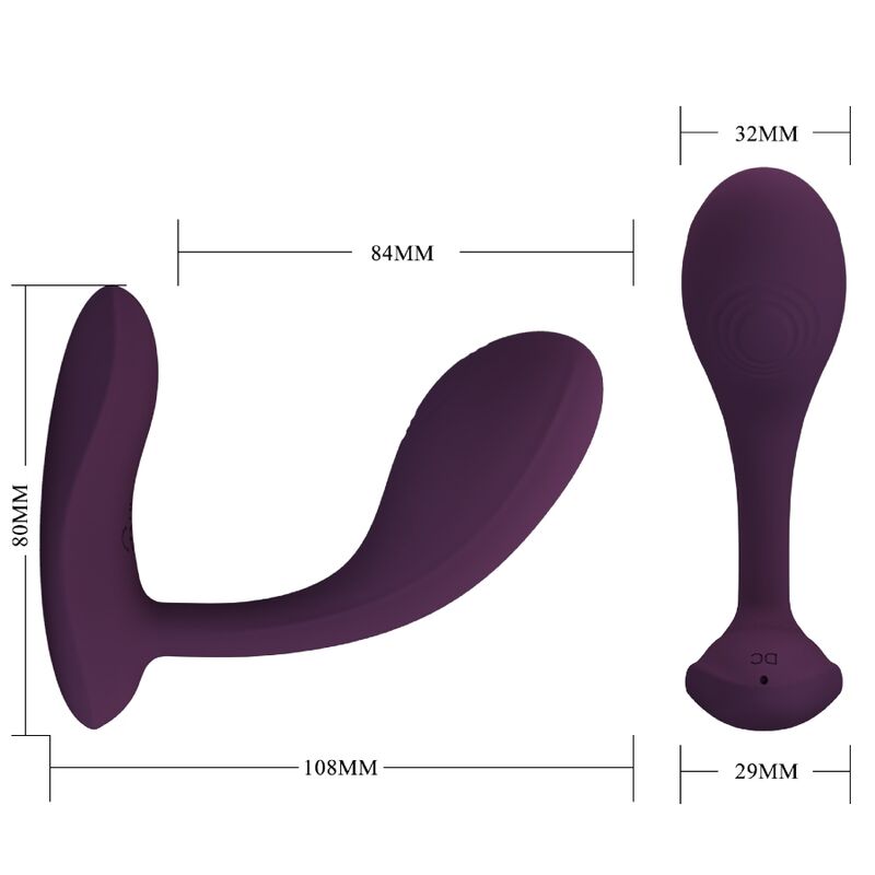 PRETTY LOVE - BAIRD G-SPOT 12 VIBRATIONS RECHARGEABLE LILA APP - Amore24