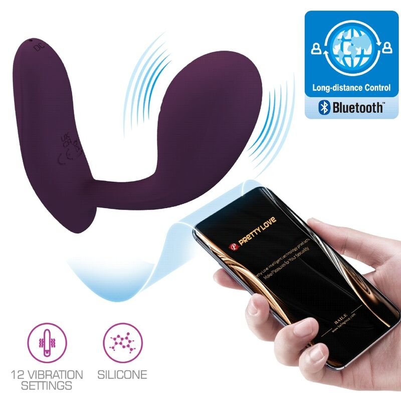 PRETTY LOVE - BAIRD G-SPOT 12 VIBRATIONS RECHARGEABLE LILA APP - Amore24