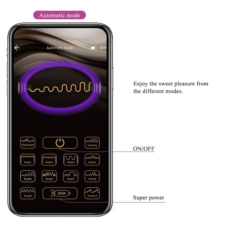 PRETTY LOVE - FISHERMAN APP CONTROLLED  VIBRATING EGG LILA - Amore24