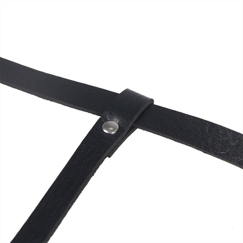 SUBBLIME - LEATHER BODY HARNESS BLACK ONE SIZE - Amore24