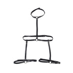 SUBBLIME - LEATHER BODY HARNESS BLACK ONE SIZE - Amore24