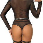 SUBBLIME - LEATHER BODY HARNESS BLACK ONE SIZE - Amore24
