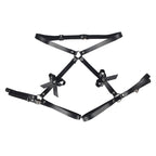 SUBBLIME - LEATHER WAIST AND LEG HARNESS BLACK ONE SIZE - Amore24