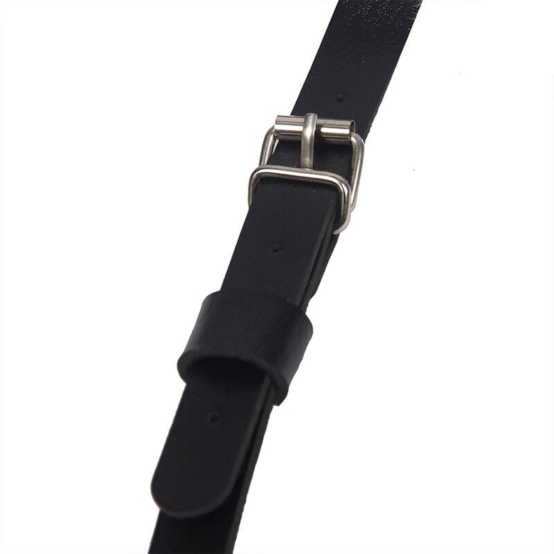 SUBBLIME - BODY HARNESS ADJUSTABLE STRAPS LEATHER BLACK ONE SIZE - Amore24