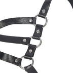 SUBBLIME - BODY HARNESS ADJUSTABLE STRAPS LEATHER BLACK ONE SIZE - Amore24