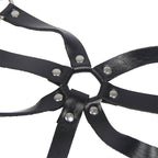 SUBBLIME - BODY HARNESS ADJUSTABLE STRAPS LEATHER BLACK ONE SIZE - Amore24