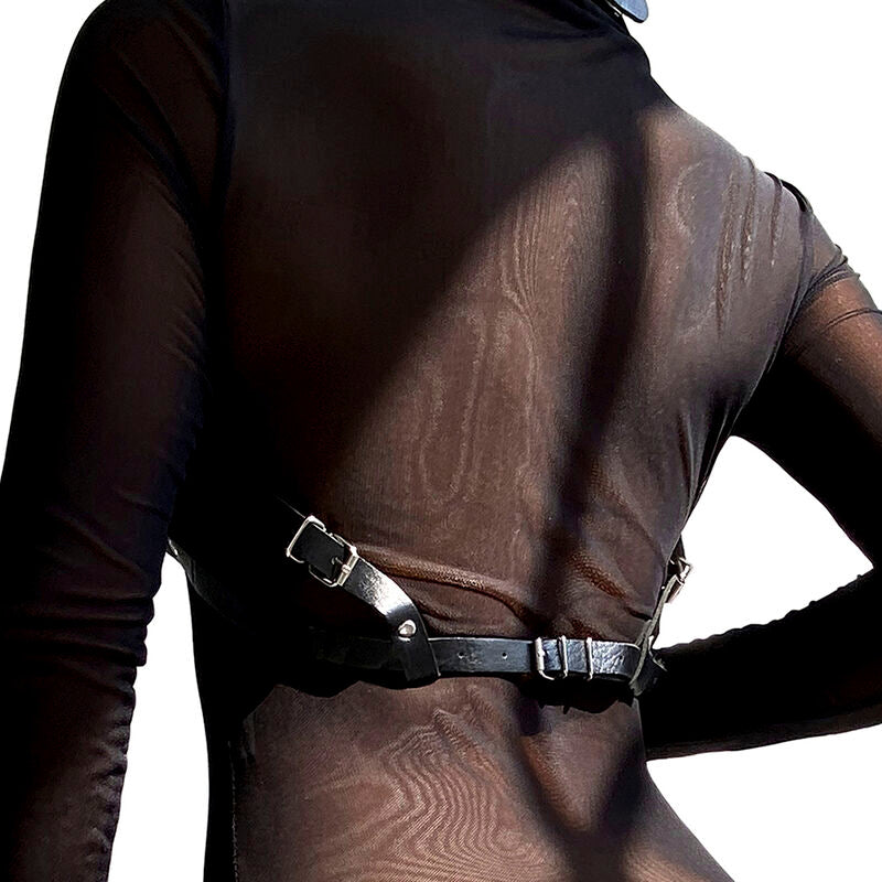 SUBBLIME - LEATHER CHEST HARNESS BLACK ONE SIZE - Amore24