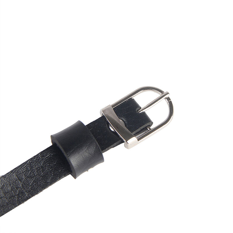 SUBBLIME - CHEST HARNESS LEATHER CHAINS BLACK ONE SIZE - Amore24