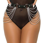 SUBBLIME - LEATHER CHAINBELT BLACK ONE SIZE - Amore24