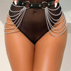 SUBBLIME - LEATHER CHAINBELT BLACK ONE SIZE - Amore24