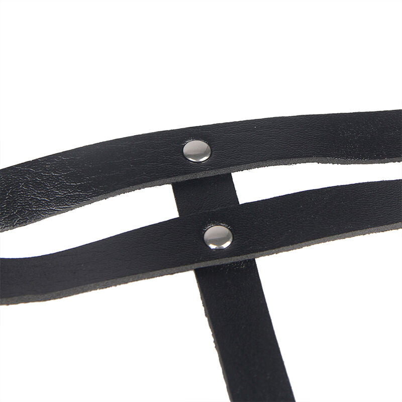 SUBBLIME - LEATHER RING CHAINBELT BLACK ONE SIZE - Amore24