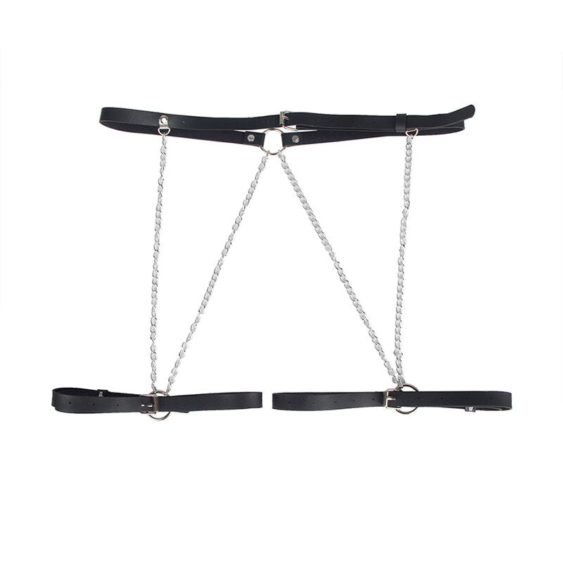 SUBBLIME - LEATHER BELT HARNESS BLACK ONE SIZE - Amore24