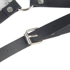 SUBBLIME - LEATHER BELT HARNESS BLACK ONE SIZE - Amore24